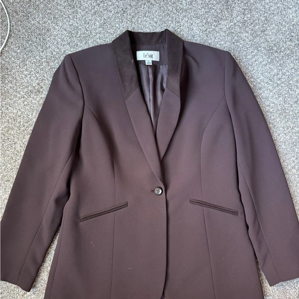 Le Suit Women's Dark Brown Blazer